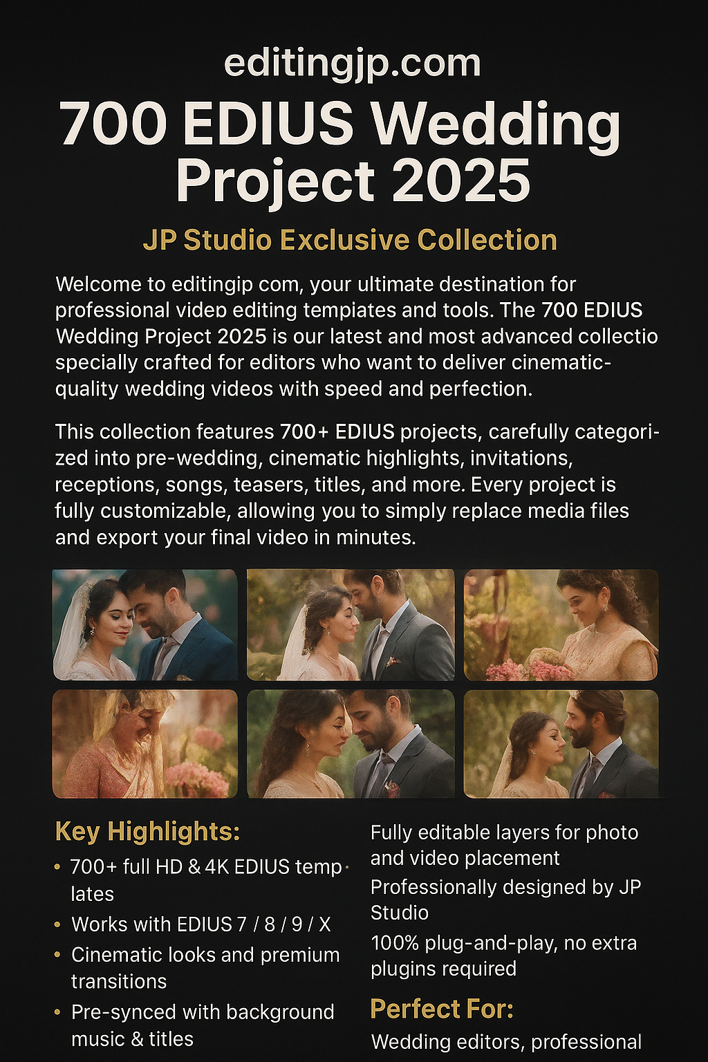 2025 editing jp 700 EDIUS WEDDING PROJECT 2025 - Image 2