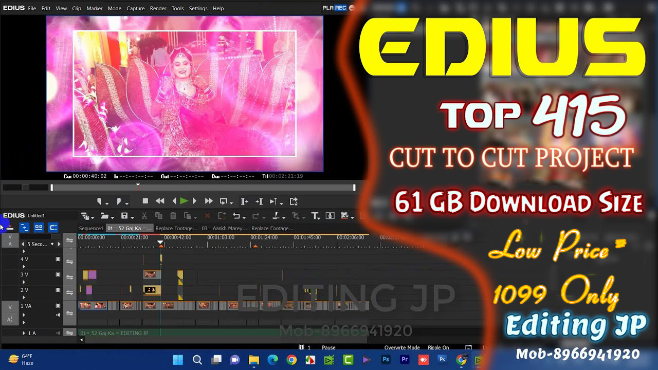 3 Top 415 Edius cinematic Project 415 EDIUS Cinematic Cut to Cut Project 2025 - Image 3