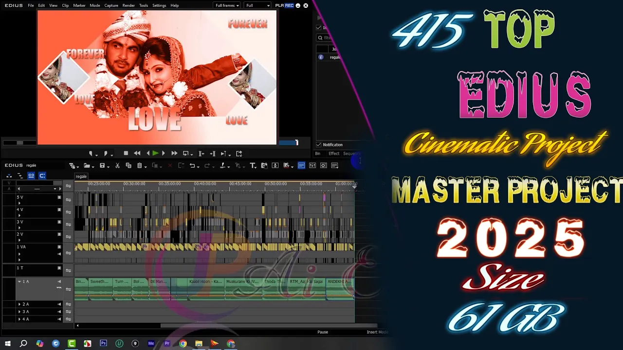 415 EDIUS Cinematic Cut to Cut Project 2026