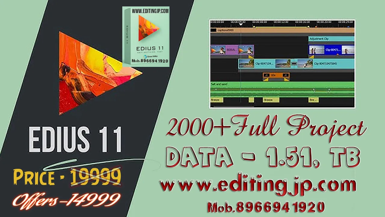 Edius 11 Pro Wedding Project 2026 ! edius 11 Pro X10/9/8/7 Online Vidhi Project 2026