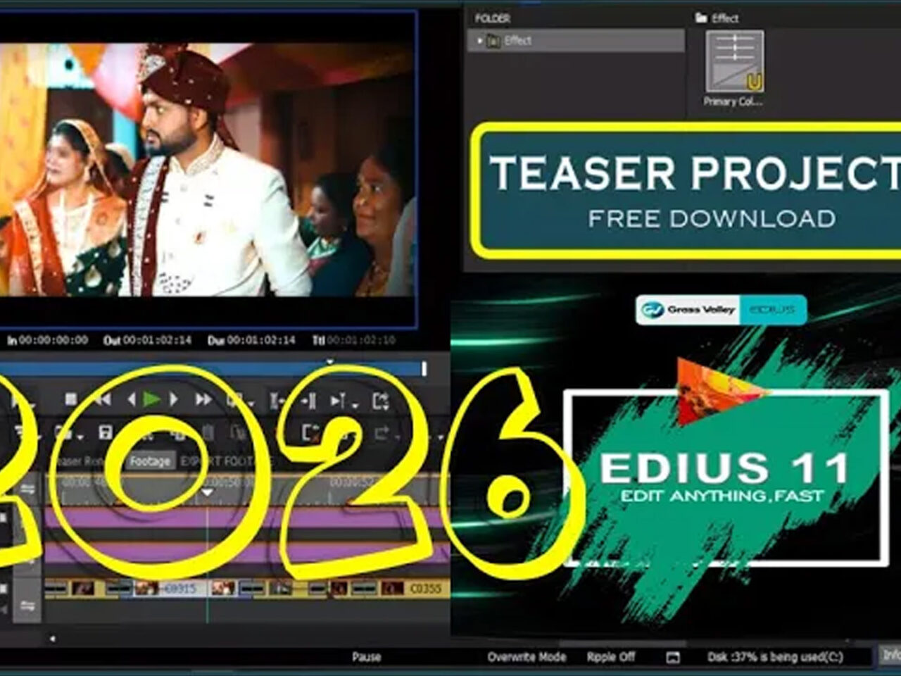 Free Edius Teaser Project 2026