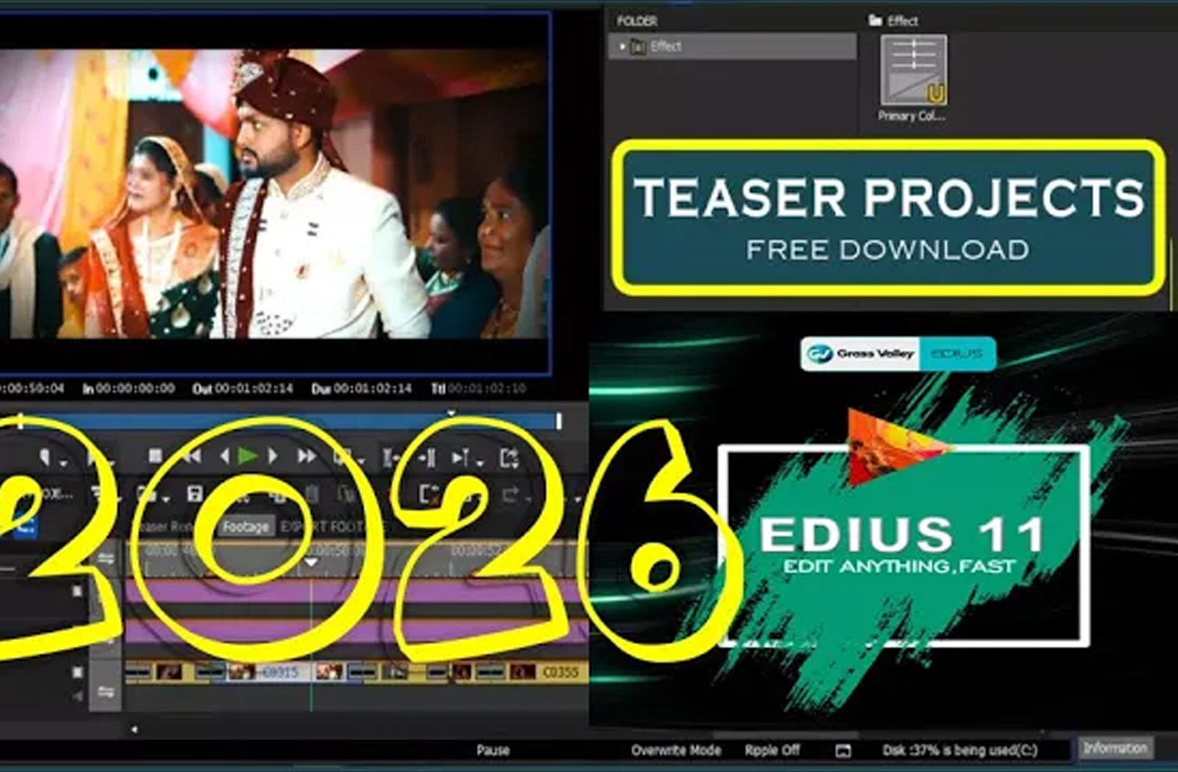 Free Edius Teaser Project 2026